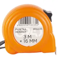 Рулетка Monolit 3м×16мм GRAD (3816335)