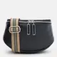 Женская кожаная сумка Borsa Leather K12228bl-black