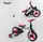 Велосипед-трансформер детский 10" "Best Trike" родительская ручка, съемные педали. Black and Pink (105226)