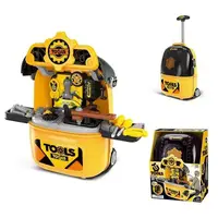 Игрушковий набір інструментів, 2 в 1, слюсарна майстерня. Yellow (140039)