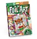 Аппликация разноцветной фольгой "FOIL ART", "Котик"