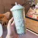 Стакан с трубочкой Laugh Every Day 7377 550 мл бирюзовый