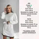 Теплое платье AO095 Молочное Oversize XL-3XL