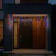 Новогодняя гирлянда уличная Бахрома 6 м 105 LED черный провод Мультиколор 6МBML
