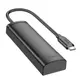 Переходник HOCO Easy safety 4-in-1 Adapter HB41 |Type-C to USB3.0x4||L=0.2M|