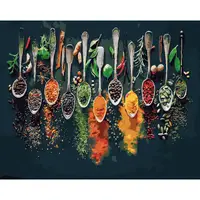 Картина по номерам Strateg ПРЕМИУМ Вкус специй с лаком размером 40х50 см (GS1103)
