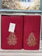 Moz Bantik Bordo 2-х подарочный набор полотенец. 480 г/м2. Moz Турция.