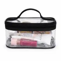 Силиконовая прямоугольная косметичка М ORGANIZE - 17 x 13 x 10 (черный)