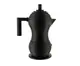 Гейзерная кофеварка 150 мл Alessi Pulcina на 3 чашки черная