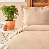 Покрывало с наволочками Karaca Home - Back To Basic pudra 230*240 евро