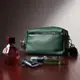Кожаная женская сумка из стильным бегунком Vintage 22651 Зеленая