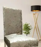 Чохол на стілець універсальний Віп Велюр Туреччина 50751 кава