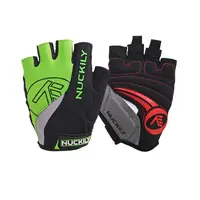 Перчатки велосипедные Nuckily PC01 XL Green без пальцев спортивные велоперчатки