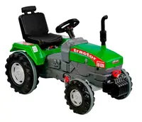 Трактор с педалями большой Pilsan, прорезиненные колеса, клаксон. Green (76443)