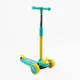Самокат трехколесный Skyper LR-678 колеса PU со светом. Turquoise and Yellow (176723)