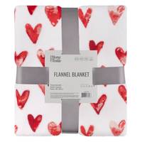 Плед Ardesto Flannel Сердечка ART0125PB 160х200 см белый