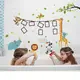 Интерьерная наклейка Детская фоторамка Животные SK9206 90х60см