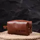 Компактная косметичка из гладкой кожи на молнии Украина GRANDE PELLE 16763 Светло-коричневая