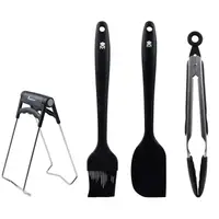 Набор кухонных принадлежностей MasterPro Foodies collection BGMP-7183 4 предмета черный