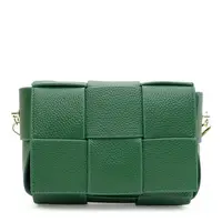 Женская кожаная сумка Borsa Leather K12118z-green