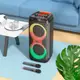 Акустика-караоке HOCO Leader wireless dual-mic outdoor BT speaker HA7 |BT5.0/USB/AUX/TF, 75W, TWS, 7h|