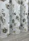 Готовая тюль (3х2,7м.) батист, коллекция "Flora". Цвет белый с коричневым. Код 1267т 40-123