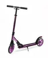 Самокат двухколесный Best Scooter Lamborghini S00813 с амортизатором PU колеса. Black and Violet (190166)