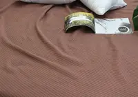 Простирадло-покривало піке 200х235 см. Косичка кавова