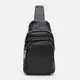 Мужской кожаный рюкзак Keizer K11613bl-black