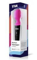 Вібромасажер - Yiva Power Massager чорно-рожевий