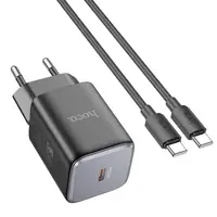 Адаптер сетевой HOCO Type-C to Type-C cable Vista single port charger N43 |Type-C, QC/PD, 30W/3A|