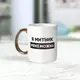 Кружка "Я митник мені можна", белая с золотой ручкою, 330 мл