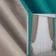 Комбинированные (2шт.1,5х2,7м.) шторы из ткани блэкаут. Цвет бирюзовый с какао.Код 014дк (794-792ш)  10-055