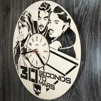 Концептуальний настінний годинник в інтер'єр «Thirty Seconds to Mars»