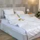 Постельное белье семейное Tiare Сатин Жаккард 2203-S 210х143х2 см белое