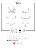 Wonderia комплект черный Obsessive L/XL