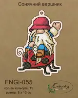 Новорічна іграшка підвіс на ялинку - Сонячний вершник FNGi-055 [Вид товара: Заготовка для вишивки на фанері]