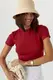 Однотонная футболка Massimo Dutti – темно-красный цвет, L (есть размеры)
