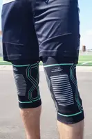 Наколінники PowerPlay 4099 Knee Support Чорно/Зелені S/M (пара)