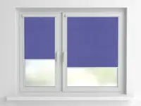 Рулонная штора Rolets Лён 2-874-2200 220x170 см закрытого типа Синяя