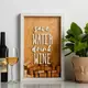 Рамка копилка "Save water drink wine" для пробок, Белый-коричневий, английский