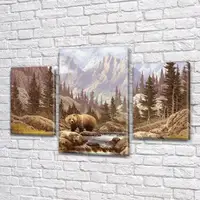 Модульні картини на стіну на ПВХ тканині, 60х90 см, (40x25-2/60x35)