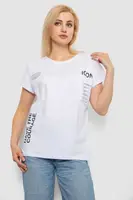 Футболка женская с принтом, цвет белый, 244R2318-5
