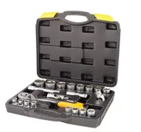 Набір торцевих насадок MASTERTOOL PROFI CrV 1/2" 10-32 мм, 21 шт (78-4021-PF)