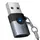 Переходник HOCO Victory USB male to Type-C female adapter UA46B  |USB3.0, 60W, LED|