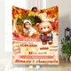 Плед 3D с метрикой Метрика для девочки Осенние листочки 1 фото 4052_C 17084 80х100 см