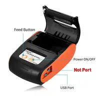 Мобільний термопринтер чеків для смартфона bluetooth Goojprt PT-210, pos принтер, помаранчевий