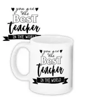 Кружка с принтом Best teacher 330 мл (KR_SS002)