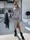 Платье миди с разрезом IP633 Серое S