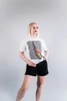 Стильная футболка CR-0029-WHT